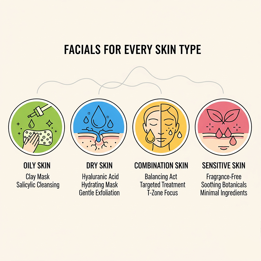 Facials for Different Skin Types: What's Best for You?-image